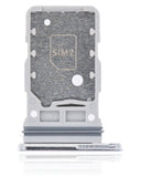 Replacement Dual Sim Card Tray Compatible with Samsung Galaxy S21 Ultra (Phantom Silver)