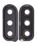Replacement Back Camera Glass Lens And Cover Bezel Compatible with Samsung Galaxy M30 (M305 / 2019) (Black)