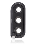 Replacement Back Camera Glass Lens And Cover Bezel Compatible with Samsung Galaxy M30 (M305 / 2019) (Black)