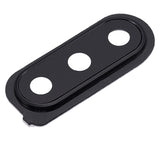 Replacement Back Camera Glass Lens And Cover Bezel Compatible with Samsung Galaxy M30 (M305 / 2019) (Black)