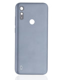 Replacement Back cover Glass Compatible with Motorola Moto E6i (XT2053-5 / 2021) (Titanium Gray)