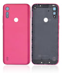 Replacement Back cover Glass Compatible with Motorola Moto E6i (XT2053-5 / 2021) (Pink)