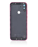 Replacement Back cover Glass Compatible with Motorola Moto E6i (XT2053-5 / 2021) (Pink)