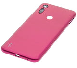 Replacement Back cover Glass Compatible with Motorola Moto E6i (XT2053-5 / 2021) (Pink)