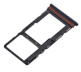 Replacement Dual Sim Card Tray Compatible with Motorola Moto G51 5G (XT2171 / 2021) (Bright Silver)