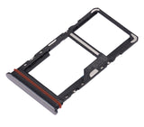 Replacement Dual Sim Card Tray Compatible with Motorola Moto G51 5G (XT2171 / 2021) (Bright Silver)