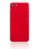 Replacement Back Housing W/ Small Components Pre-Installed Compatible with Apple iPhone SE (2020) (No Logo) (Aftermarket Plus) (Red)
