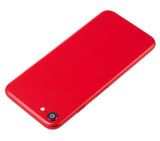 Replacement Back Housing W/ Small Components Pre-Installed Compatible with Apple iPhone SE (2020) (No Logo) (Aftermarket Plus) (Red)