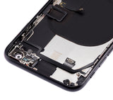 Replacement Back Housing W/ Small Components Pre-Installed Compatible with Apple iPhone SE (2020) (No Logo) (Aftermarket Plus) (Black)