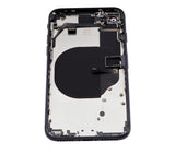 Replacement Back Housing W/ Small Components Pre-Installed Compatible with Apple iPhone SE (2020) (No Logo) (Aftermarket Plus) (Black)