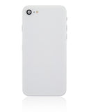 Replacement Back Housing W/ Small Components Pre-Installed Compatible with Apple iPhone SE (2020) (No Logo) (Aftermarket Plus) (White)