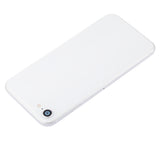 Replacement Back Housing W/ Small Components Pre-Installed Compatible with Apple iPhone SE (2020) (No Logo) (Aftermarket Plus) (White)