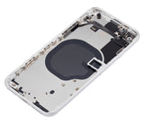 Replacement Back Housing W/ Small Components Pre-Installed Compatible with Apple iPhone SE (2020) (No Logo) (Aftermarket Plus) (White)