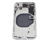 Replacement Back Housing W/ Small Components Pre-Installed Compatible with Apple iPhone SE (2020) (No Logo) (Aftermarket Plus) (White)