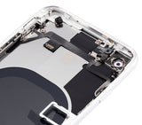 Replacement Back Housing W/ Small Components Pre-Installed Compatible with Apple iPhone SE (2020) (No Logo) (Aftermarket Plus) (White)