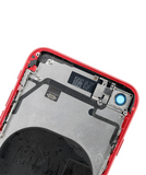 Replacement Back Housing W/ Small Components Pre-Installed Compatible with Apple iPhone 8 (Used OEM Pull: Grade A) (Red)