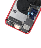 Replacement Back Housing W/ Small Components Pre-Installed Compatible with Apple iPhone 8 (Used OEM Pull: Grade A) (Red)