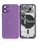 Replacement Back Housing W/ Small Parts Compatible with Apple iPhone 12 Mini (US Version) (Used OEM Pull: Grade A) (Purple)