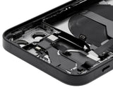 Replacement Back Housing W/ Small Parts Compatible with Apple iPhone 12 Mini (US Version) (Used OEM Pull: Grade C) (Black)