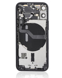 Replacement Back Housing W/ Small Parts Compatible with Apple iPhone 12 Mini (US Version) (Used OEM Pull: Grade A) (Black)
