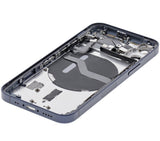 Replacement Back Housing W/ Small Parts Compatible with Apple iPhone 12 Mini (US Version) (Used OEM Pull: Grade B) (Blue)