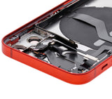 Replacement Back Housing W/ Small Parts Compatible with Apple iPhone 12 Mini (US Version) (Used OEM Pull: Grade A) (Red)