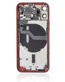Replacement Back Housing W/ Small Parts Compatible with Apple iPhone 12 Mini (US Version) (Used OEM Pull: Grade B) (Red)