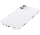 Replacement Back Housing W/ Small Parts Compatible with Apple iPhone 12 Mini (US Version) (Used OEM Pull: Grade A) (White)