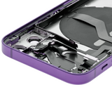 Replacement Back Housing W/ Small Parts Compatible with Apple iPhone 12 Mini (US Version) (Used OEM Pull: Grade C) (Purple)