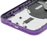 Replacement Back Housing W/ Small Parts Compatible with Apple iPhone 12 Mini (US Version) (Used OEM Pull: Grade C) (Purple)