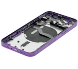 Replacement Back Housing W/ Small Parts Compatible with Apple iPhone 12 Mini (US Version) (Used OEM Pull: Grade C) (Purple)