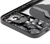 Replacement Back Housing W/ Small Parts Compatible with Apple iPhone 12 (US Version) (Used OEM Pull: Grade A) (Black)