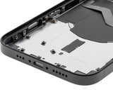 Replacement Back Housing W/ Small Parts Compatible with Apple iPhone 12 (US Version) (Used OEM Pull: Grade C) (Black)
