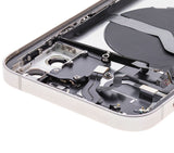 Replacement Back Housing W/ Small Parts Compatible with Apple iPhone 12 (US Version) (Used OEM Pull: Grade A) (White)