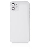 Replacement Back Housing W/ Small Parts Compatible with Apple iPhone 12 (US Version) (Used OEM Pull: Grade A) (White)
