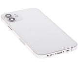 Replacement Back Housing W/ Small Parts Compatible with Apple iPhone 12 (US Version) (Used OEM Pull: Grade A) (White)