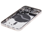 Replacement Back Housing W/ Small Parts Compatible with Apple iPhone 12 (US Version) (Used OEM Pull: Grade C) (White)