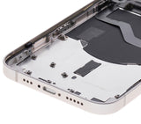 Replacement Back Housing W/ Small Parts Compatible with Apple iPhone 12 (US Version) (Used OEM Pull: Grade A) (White)
