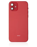 Replacement Back Housing W/ Small Parts Compatible with Apple iPhone 12 (US Version) (Used OEM Pull: Grade B) (Red)