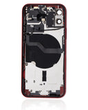 Replacement Back Housing W/ Small Parts Compatible with Apple iPhone 12 (US Version) (Used OEM Pull: Grade A) (Red)