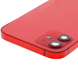 Replacement Back Housing W/ Small Parts Compatible with Apple iPhone 12 (US Version) (Used OEM Pull: Grade C) (Red)