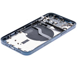 Replacement Back Housing W/ Small Parts Compatible with Apple iPhone 12 (US Version) (Used OEM Pull: Grade B) (Blue)
