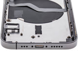 Replacement Back Housing W/ Small Parts Compatible with Apple iPhone 12 Pro (US Version) (Used OEM Pull: Grade A) (Graphite)