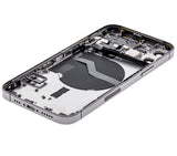 Replacement Back Housing W/ Small Parts Compatible with Apple iPhone 12 Pro (US Version) (Used OEM Pull: Grade C) (Graphite)