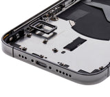Replacement Back Housing W/ Small Parts Compatible with Apple iPhone 12 Pro (US Version) (Used OEM Pull: Grade A) (Graphite)