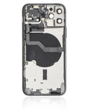 Replacement Back Housing W/ Small Parts Compatible with Apple iPhone 12 Pro (US Version) (Used OEM Pull: Grade B) (Silver)