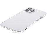 Replacement Back Housing W/ Small Parts Compatible with Apple iPhone 12 Pro (US Version) (Used OEM Pull: Grade B) (Silver)