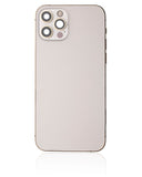 Replacement Back Housing W/ Small Parts Compatible with Apple iPhone 12 Pro (US Version) (Used OEM Pull: Grade A) (Gold)