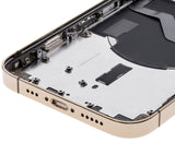 Replacement Back Housing W/ Small Parts Compatible with Apple iPhone 12 Pro (US Version) (Used OEM Pull: Grade C) (Gold)
