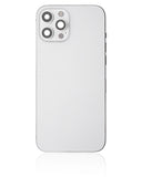 Replacement Back Housing W/ Small Parts Compatible with Apple iPhone 12 Pro Max (US Version) (Used OEM Pull: Grade A) (Silver)